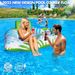 Swimming Pool Adult Sunshade Seat Ring Sunscreen Water Floating Row With Backrest Lounge Chair Outdoor Tanning Floating Row_voghion.com
