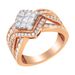 Two-Tone 10KT Gold Diamond Bypass Cocktail Ring (1 1/2 cttw, H-I Color, I1-I2 Clarity)_voghion.com