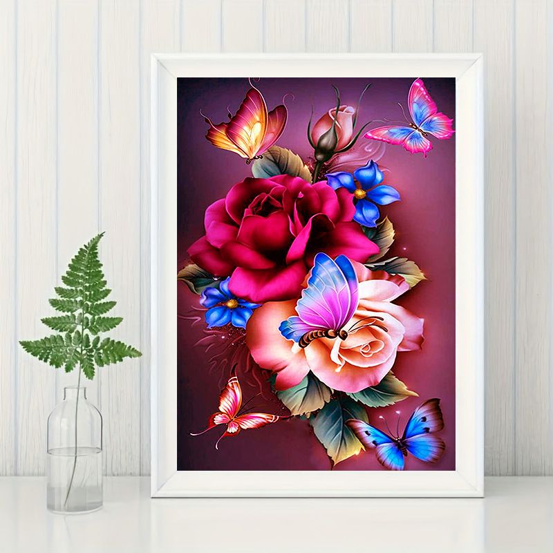 Deimantų dažymo rinkinys – „Butterfly“ serija „Pasidaryk pats“._voghion.com
