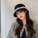 Women's Wool 2025 Fall/Winter New Multifunctional Minimalist Bow Bucket Hat_voghion.com