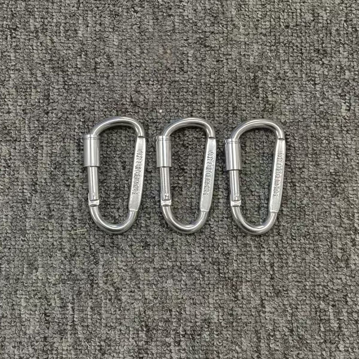 Outdoor Aluminum Alloy Keychain Selected Recommendation Safe Portable Durable Rebound D-shaped Carabiner_voghion.com