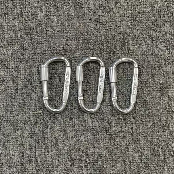 Outdoor Aluminum Alloy Keychain Selected Recommendation Safe Portable Durable Rebound D-shaped Carabiner_voghion.com