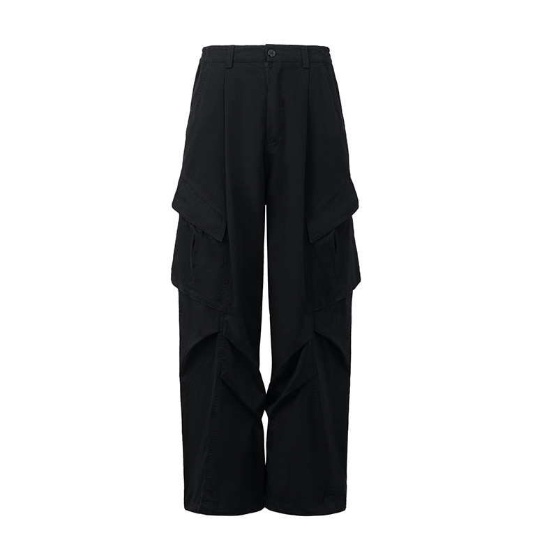 Neuer Retro-Overall mit weitem Bein und lockeren Seitentaschen_voghion.com