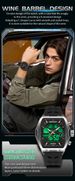SANDA Dual Display Electronic Watch Barrel Big Dial Sports LED Analog Digital Chronograph Military Wristwatch 2025_voghion.com