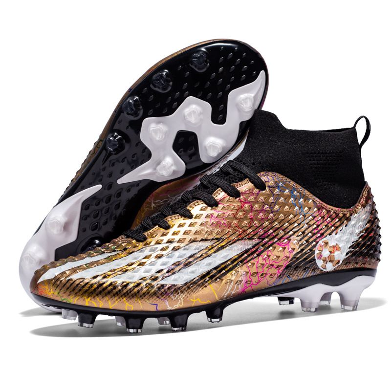 2023 Manufacturer's New FGTF Football Shoes Men's and Women's Breathable High Top Long Nails Broken Nails Football Shoes Indoor Training Shoes_voghion.com