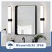 Glitzerlife LED Spiegelleuchte Schwarz Bad Spiegellampe - Wandlampe 8W IP44 Wasserdicht Neutralweiß 4000K Badlampe 60CM Schminklicht Für Badschrank Schminktisch_voghion.com