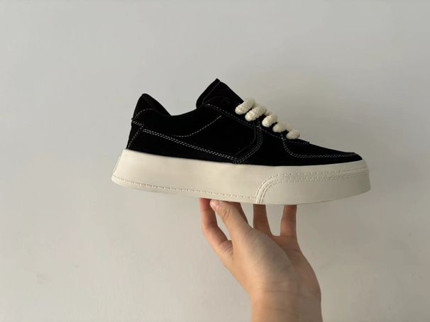 Small Niche Design Men's Autumn And Winter New Ins Trendy Versatile Casual Sports Thick Soled Black Board Shoes_voghion.com