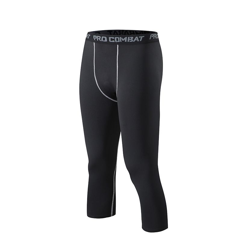 Men's clothing Men's sports leggings quick drying basketball clothing base training high stretch tracksuit pants running fitness_voghion.com