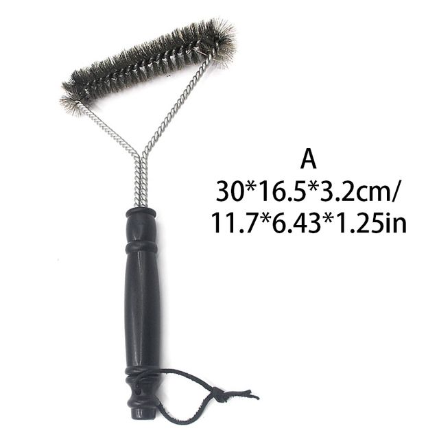 Grila tīrīšanas birste grila rīks Grila birste nerūsējošā tērauda birstes Cleanin Bbq piederumos Labākais tīrītājs bārbekjū rīks_voghion.com