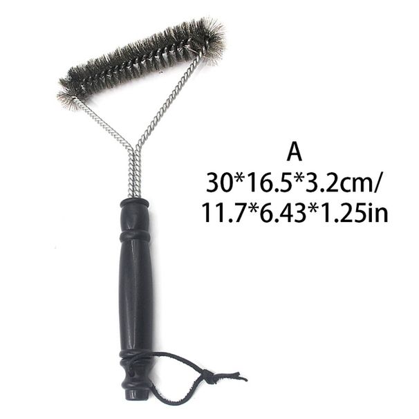 Grila tīrīšanas birste grila rīks Grila birste nerūsējošā tērauda birstes Cleanin Bbq piederumos Labākais tīrītājs bārbekjū rīks_voghion.com