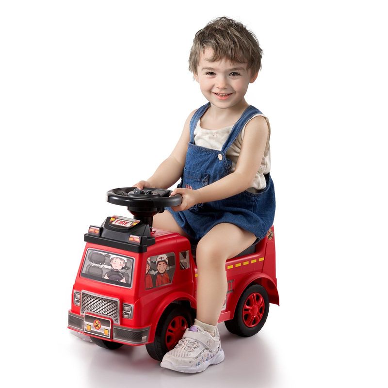VEVOR Ride On Push Car For Toddlers, Ages 1-3, Ride Racer, Sit To Stand Toddler Ride On Toy, Classic Kids Ride On Car With Music Steering Wheel & Under Seat Storage, Ride On Toy For Boys Girls, Red_voghion.com