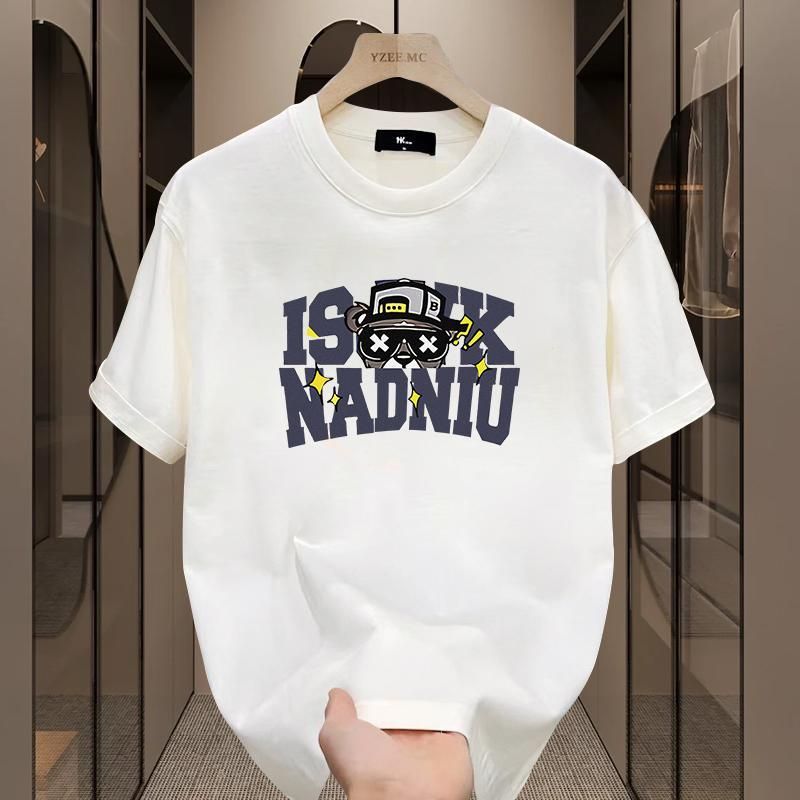 Männerkleeder fir schwéier Kotteng Kuerzärm T-Shirten fir Männer a Fraen, Summer locker villfälteg Koppeltops_voghion.com