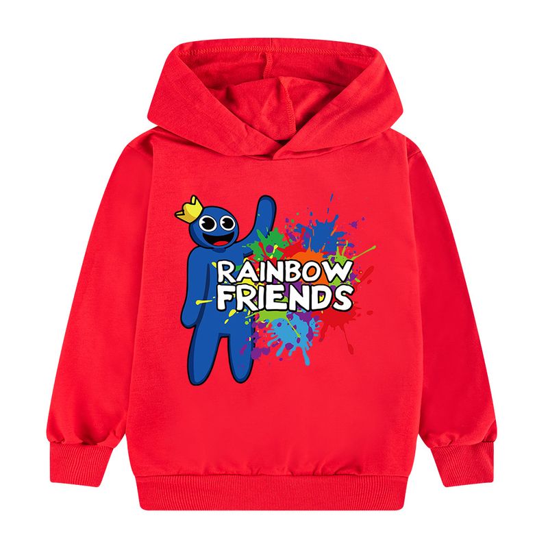 Hot selling cartoon Rainbow friends for children's clothing, big boys and toddlers hooded hoodie B556_voghion.com