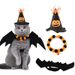 New Atmosphere Accessories Set Halloween Cat Costume Pet Transformation Outfit_voghion.com