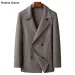 Top Quality 70% Wool Coat For Men 2024 New Short Style Double-Breasted Double-Sided Woolen Jacket Business Men's Clothin_voghion.com