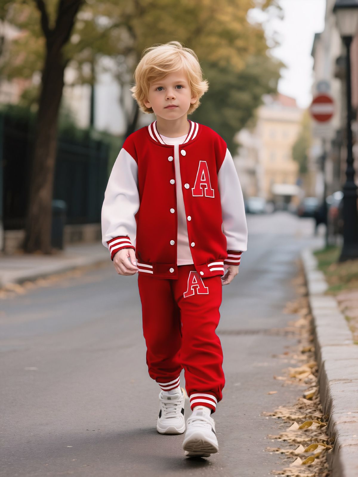 Kid's Clothing Autumn And Winter Hot Selling Clothes For Children's Long Sleeved Hooded Contrast Color A Jacket Baseball Uniform_voghion.com