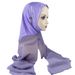 Fraen Hijab Multicolor Pullover Kapptuch mat Buschtawen einfarwege Chiffon Sport Kapptuch Damen ethneschen Schal_voghion.com