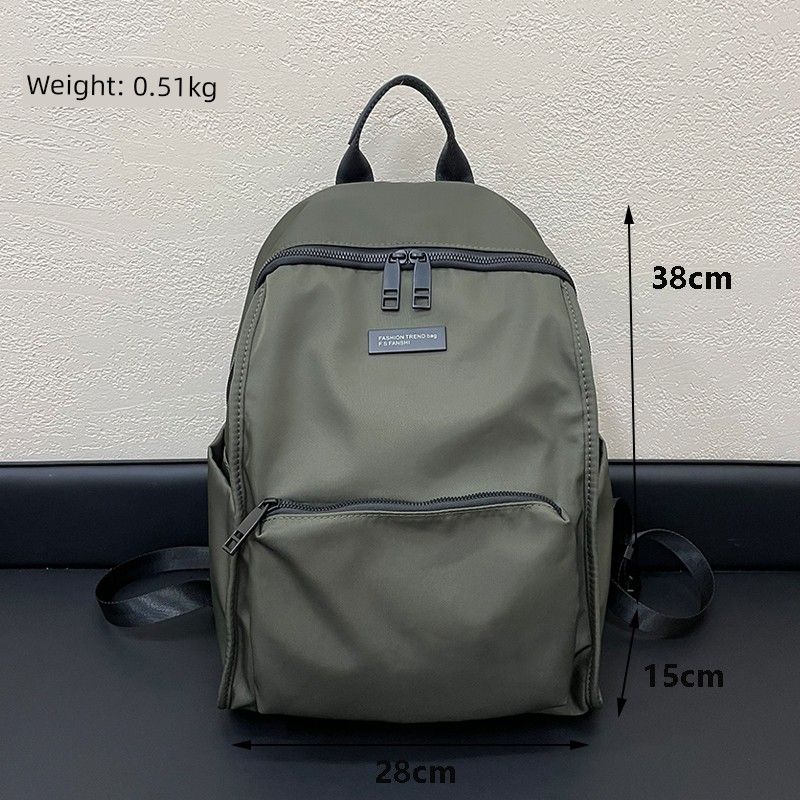 Travel Classy Nylon Outdoor Casual Backpack_voghion.com