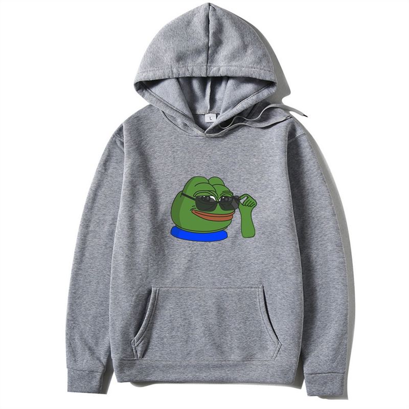 Neuer Freizeitmode-Persönlichkeits-Froschpullover-Kapuzenpullover für Männer und Frauen mit Plüsch-Kapuzenpullover Lustig_voghion.com