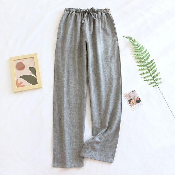 Unterwäsche & Nachtwäsche Pyjamas Baumwolle Doppelgaze Home Hosen Große Größe Mittleren Alters Jugendhose Einfach Weich_voghion.com