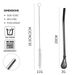 Set di stoviglie in acciaio inossidabile 304, cucchiaio di cannuccia, cucchiaio per tè al latte, cucchiaio per tè Mate, cucchiaio per mescolare staccabile_voghion.com