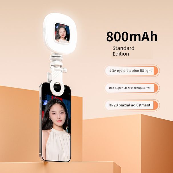 Mobile Phone Selfie Fill Mini Portable Photo-Taking And Filming Beauty Clip-on LED Lamp Charging Ring Pocket Light_voghion.com