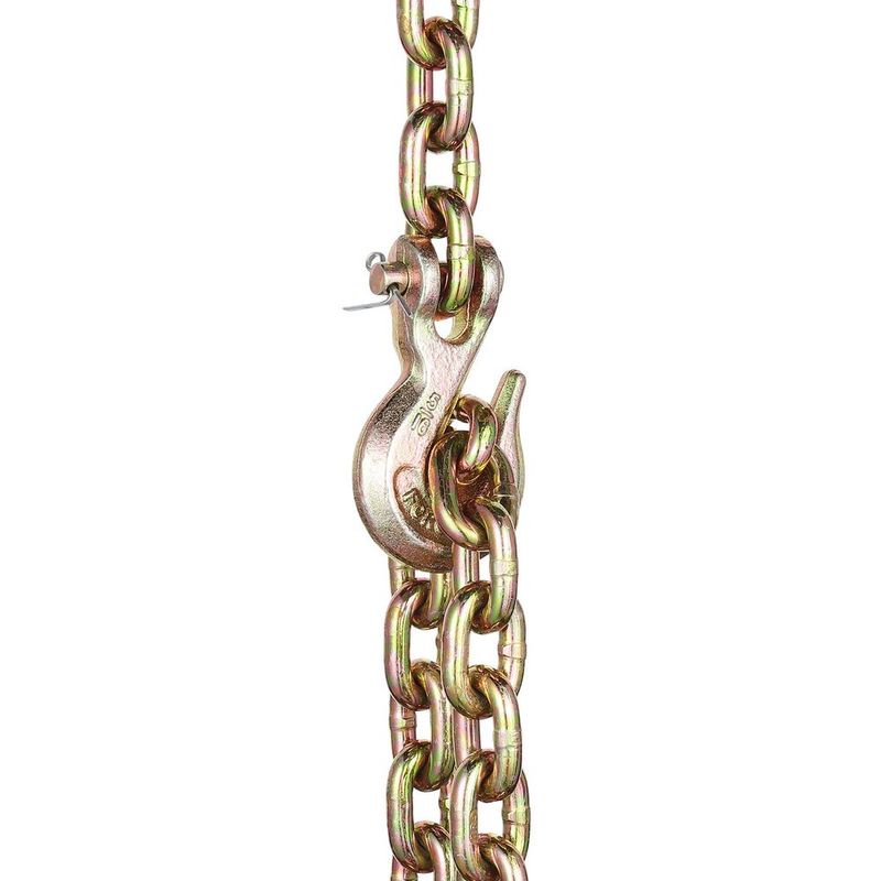 Binder Chain G80 Tie Down Tow Chain With Two Hooks 5/16' X 14.2' 4900 Lbs_voghion.com