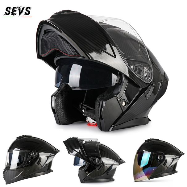 3C-Certified Modular Motorcycle Helmet With Dual Visor – Flip-Up Full Face & 3/4 Open Face Helmet For Men & Women_voghion.com