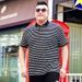 Herrenbekleidung Sommer große Größe Kurzarm-T-Shirt für dicke Männer Halbarm-T-Shirt mit Streifen für dicke Männer Top 195_voghion.com