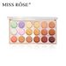 MISS ROSE 18 Color Concealer Palette Wodoodporny korektor rozjaśniający cienie pod oczami_voghion.com