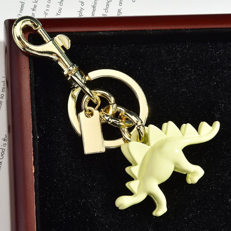Portachiavi con ciondolo colorato a forma di scheletro di dinosauro, portachiavi creativo_voghion.com