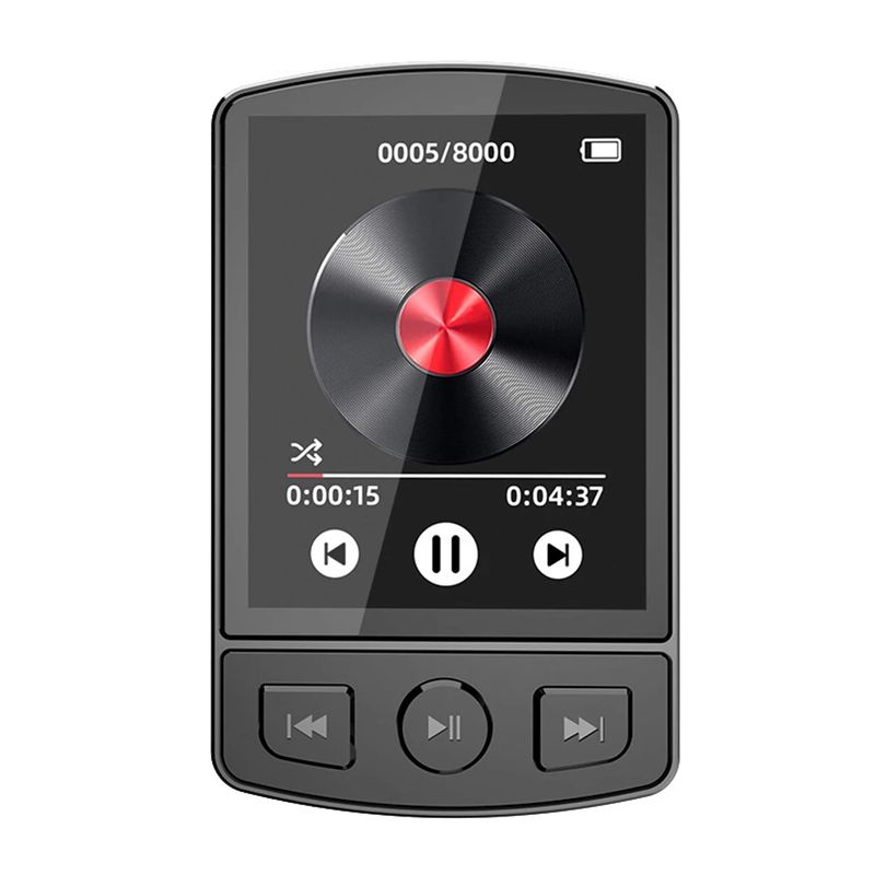 Geen geheugenkaart 1,8-inch kleurenschermopname MP3/MP4 Sport Bluetooth Walkman met achterclip_voghion.com
