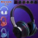 Drahtlose Bluetooth 5.1 Kopfhörer Over Ear LED Headset Stereo Noise Cancelling_voghion.com