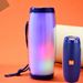 Altoparlante wireless portatile TG-157 con luce LED colorata, altoparlante luminoso stereo 3D per esterni, subwoofer stereo TWS, chiamata in vivavoce/FM/TF per auto_voghion.com