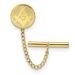 Kelly Waters Gold-plated Masonic Tie Tac With Safety Chain_voghion.com