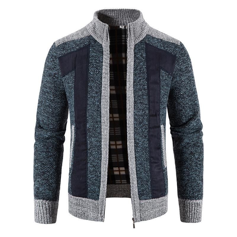 2023 camisola cardigan tendência lote cor malha zíper outono e inverno versão coreana camisola masculina_voghion.com