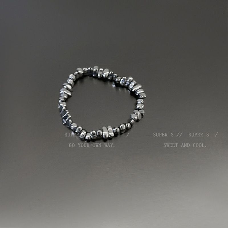 Bracciale in pelle con pentagramma Y2K punk scuro per donna, accessori con perline a strati in stile cubano, dolce e fresco._voghion.com