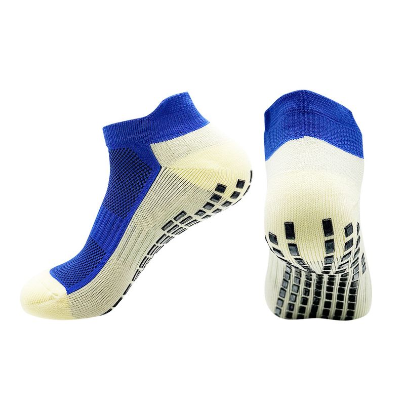 Meias de futebol antiderrapantes multicoloridas novas para homens e mulheres, meias de ioga respiráveis para corrida, caminhadas, meias esportivas, meias de barco_voghion.com