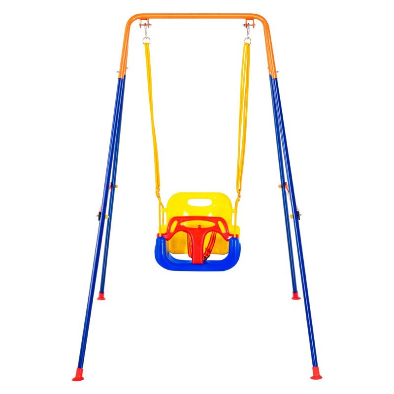 VEVOR Swing Sets For Backyard 3 In 1 Toddler Swing Set With 4 Sandbags Foldable_voghion.com