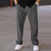 Pantaloni casual da uomo larghi e dritti – Pantaloni sportivi oversize primaverili e autunnali – Nero/Grigio scuro/Grigio chiaro/Blu navy_voghion.com