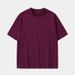 Solid Color Loose Casual Simple Round Neck T-shirt With Half Sleeves, New Summer Men's T-shirt_voghion.com