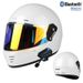 Retro Full Face Motorcycle Helmet – DOT & 3C Certified Cruiser Helmet With Bluetooth Compatibility, ABS Shell, Adjustable Visor_voghion.com
