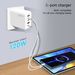 120 W 5-Port USB-C PD Schnellladegerät Stecker, 4 Port QC3.0 Wandadapter für iPhone/iPad_voghion.com