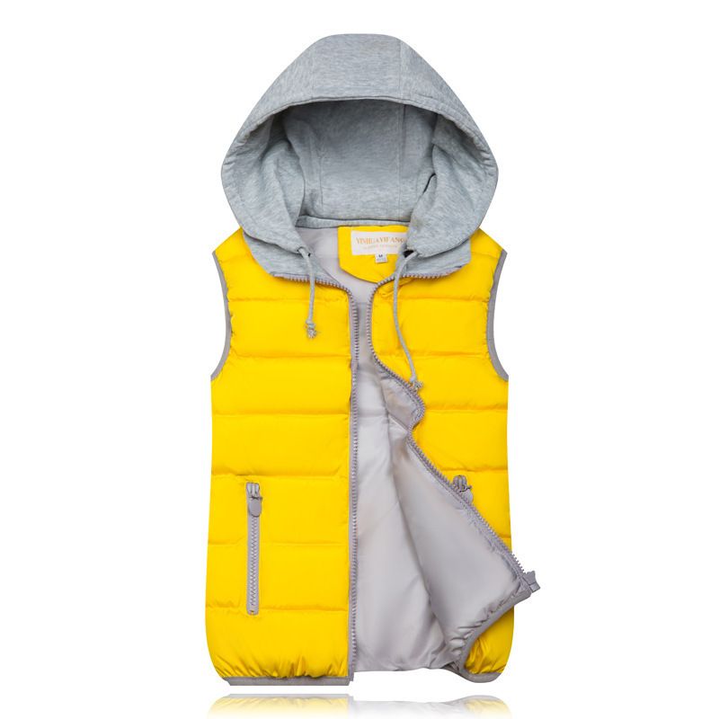 Gilet invernale in cotone da donna con cappuccio staccabile, giacca corta casual, caldo cappotto imbottito senza maniche, capospalla a trapezio taglie forti per autunno e inverno_voghion.com