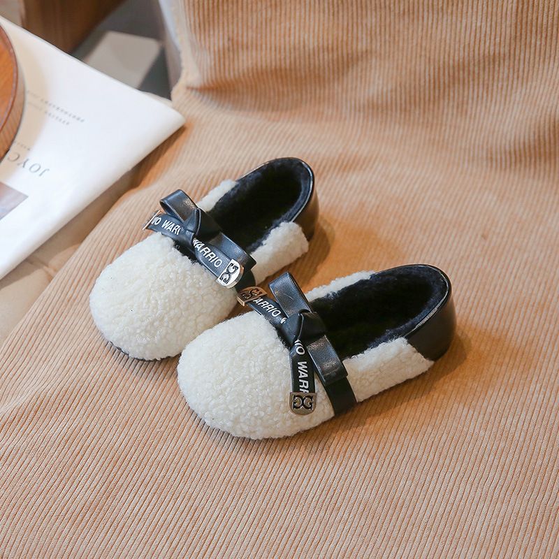 Woolen for women's outerwear, 2024 autumn winter new warm plush lambhair shoes, popular on the internet and versatile_voghion.com