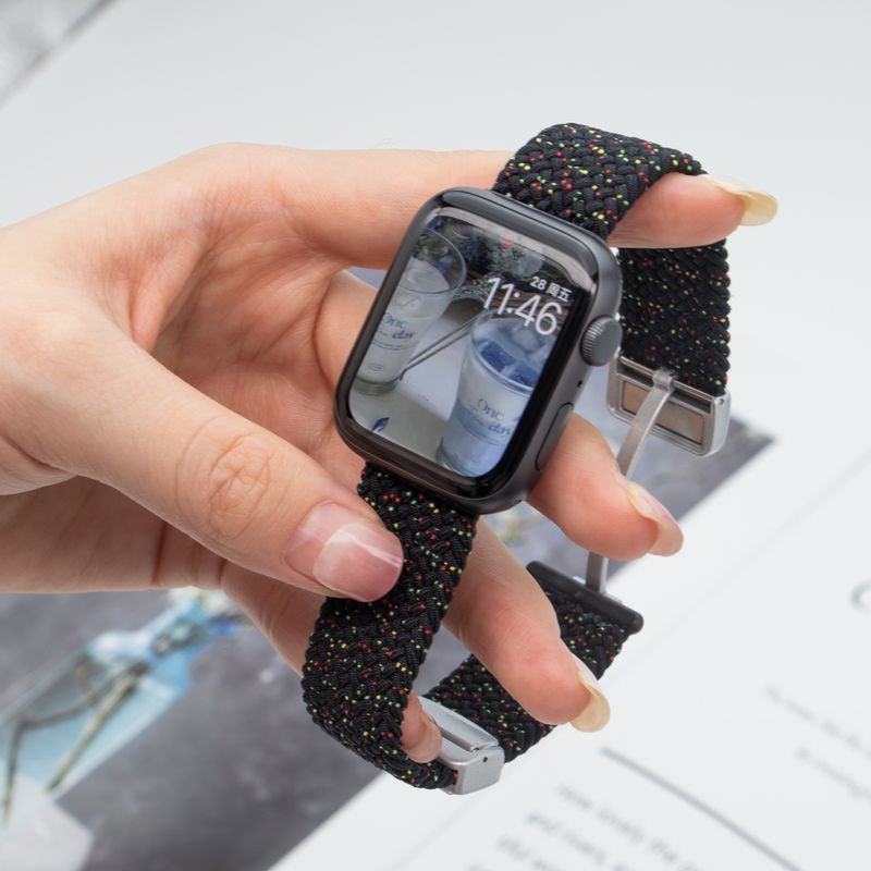 Braided Solo Loop for Apple Watch Ultra Band 44mm 40mm 45mm 41mm 42mm 38mm 49mm Men Bracelet IWatch Series 8 7 SE 6 5 4 3 Strap_voghion.com