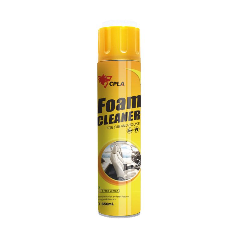 Multi functional cleaner for interior, leather seat cleaning, stain removal, car and home dual purpose, water free foam_voghion.com