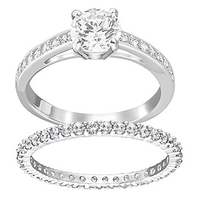 Liebesversprechen-Ring-Set, weiblicher Element-Kristallring_voghion.com