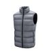 Men's Quilted Puffer Vest - Trendy Lightweight Winter Sleeveless Jacket With Stand Collar (Grey/Black/Army Green/Navy) - Oversized Fit For Layering_voghion.com