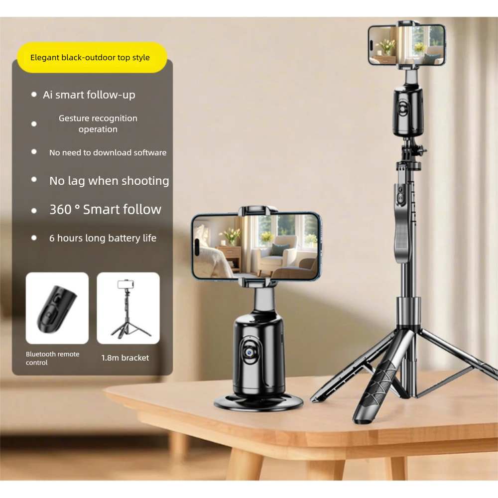 Liangdianpai Ai Follow-up Gimbal Bluetooth Remote Control 360 Rotation Smart Tracking Selfie Stick Shooting_voghion.com